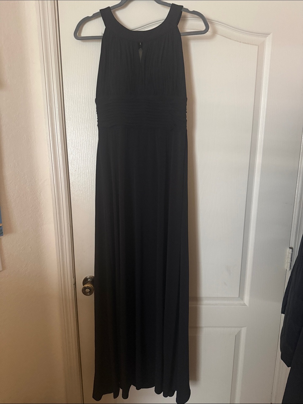 Classic Black Halter Evening Dress
